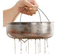 Panier vapeur universel en acier inoxydable - Cuiseur vapeur multifonctionnel, plateau de cuisson portable avec égouttoir à poignée | Ensemble d'accessoires de cuisine à vapeur pour cuisine familiale
