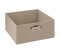 Five – Boîte de rangement Simply Smart pliable Premium – Beige lin – 31 x 31 x 15 cm