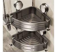 Panière de douche robuste et imperméable, gain de place, organisateur multifonctionnel pour shampooing, savon et articles de toilette, accessoire de salle de bain durable parfait pour la maison, la sa