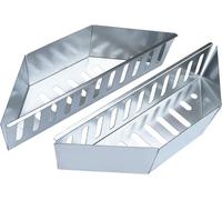 Panière pour charbon de bois - Boîte à charbon - Pour barbecue - Conception résistante à la chaleur - 39 x 13 x 8 cm - Noir