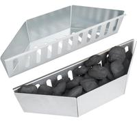 Paniers à charbon en acier inoxydable pour barbecues à billes de 57 cm, lot de 2