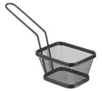 HENDI Paniers à frites miniatures empilables noir - 105x90x(H)60 mm