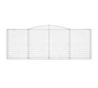 Paniers à gabions arqués vidaXL (x25) Argenté 400x50x160 cm