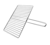 Paniers à Griller Verticaux en Acier Inoxydable pour Barbecue Extérieur | Grille de Cuisson avec Poignée, Format Portable, pour Viande et Crevettes, Style Vertical Argenté