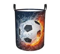 Paniers À Linge Ballon De Football En Feu Et Eau Pour 34X42CM