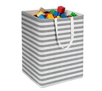 Paniers à linge Grand Organisateur Pliable Sur Pied Rayé 72 L De Rangement | Panier à linge sale Pour literie serviettes couvertures vêtements chambre salon dortoir appartement