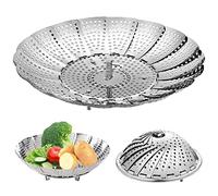 Paniers cuit-Vapeur Inoxydable,Pliable Panier Vapeur pour Légumes,Facilement Ajustable à différents Pots et casseroles,pour Aliments et Cuire Légumes ou Panier de Fruits