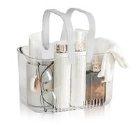 Paniers De Douche Transparents Avec Poignées, Panier De Douche En Plastique Pour Salle De Bain, Design Creux, Support De Douche Portable, Grande Capacité, Fourre-tout, Organisateur De Rangement, Bac D