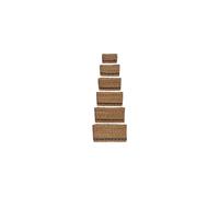Paniers de rangement, lot de 6, jonc de mer naturel, HDSquares