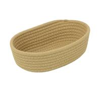 Paniers En Corde De Coton - Boîtes Ovale Tressées | Grand Panier Décoratif Pour Salle De Bain, Chambre Ou Salon | Panier À Linge Artisanal Cadeau Pour Anniversaire Ou Nouvel An