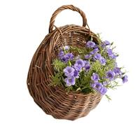 Paniers en osier pour pot de fleurs en rotin naturel fait main | Paniers en osier pour mur, salon, plantes, ferme, intérieur, cuisine, chambre d'enfant, chambre à coucher, mariage, maison
