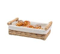 Paniers en Osier pour Rangement - Corbeille En Corde De Papier Tressée Avec Poignées & Doublures | Range-Maquillage Rustique | pour Cuisine Placard Chambre Salon Salle de Bain Chambre Enfant Garde-Man