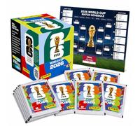 Panini Ensemble d'autocollants et de plan Coupe du monde 2026 Coupe du monde 2026 avec plan de jeu (100 sachets / 700 autocollants individuels)