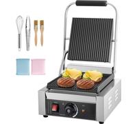 Panini Grill commercial Sandwichmaker - 22x23cm plaque de cuisson - Panini maker professionnel pour de délicieux sandwichs