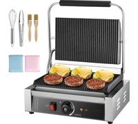 Panini Grill Professionnel Sandwichmaker - plaque de cuisson 34x23cm - paninimaker commercial - gril à sandwichs haute performance