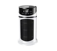 panjin Climatiseur Portatif Mini Refroidisseur d'air Climatiseur Portatif pour Bureau 6 Vitesses Vent Noir Blanc