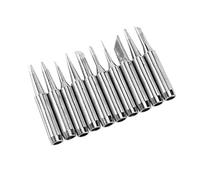 Panne à Souder, 10 Pièces 900M-T Pointe de Fer à Souder de Remplacement, Pointes de Soudure Alliages Plaqué Nickel, Applicable pour Hakko, Yihua, Station de Reprise de Soudure Conseils Soudage Outil