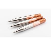Panne Fer à Souder - Lot de 3 Pointes en Cuivre Pur 99,99% | Filetage M4 - Étamées avec l'alliage SAC305 à l’argent - Compatibles avec Parkside, LUX, Niteo, ZD - Résistantes & durables