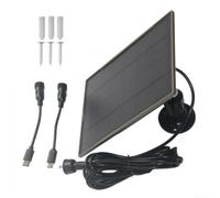 Panneau 10W pour Caméra Sécurité 6000mAh Panneau 10W pour Caméra | Conversion 22% , 6000mAh, charge rapide, compatible pour caméra 2K, extérieur durable
