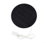 Panneau 110mm pour Lumière Jardin Extérieur Panneau 110mm pour | Silicium monocristallin, 21.5% rendement, port USB 5V, câble 50cm, charge rapide mobile