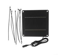 Panneau 4W 12V Câble 1.5m Installation Flexible Panneau 4W 12V | Silicium monocristallin, rendement élevé, pour idéal éclairage jardin, rue, publicité, 4W pour puissance stable