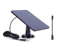 Panneau 4W pour Caméra Ring Ajustable Panneau 4W pour Caméra(Black) | Ajustement 360 degrés, pour capture pour soleil max, pour idéal toit mur, finition noire durable