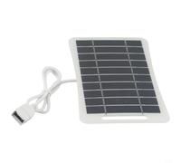 Panneau 5W 5V Polysilicium USB Extérieur Panneau 5W 5V Polysilicium | Taille compacte 163x94mm, léger, pour facile à pour transporter, parfait camping, randonnée, voyage