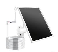 Panneau 5W pour Caméras Ring Fixation Réglable Charge Rapide | Silicium Monocristallin pour câble 2,44m Résistant Intempéries Dimensions 17,98x15,98cm