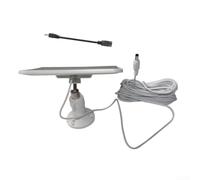 Panneau 6W pour Extérieur avec Câble 5M Long Panneau 6W pour(White) | Matériau , résistance UV, conception compacte 205x140mm, installation discrite mur