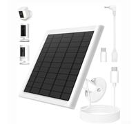 Panneau 8W pour Ring pour caméra Étanche IP65 Panneau 8W pour(White) | Énergie pour efficace, maintien charge continue, réduit remplacements , pour idéal extérieur