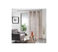 Panneau a anneaux 140 x 240 cm voile tisse milza Beige