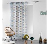 Rideau Voilage Palpito 140x240cm Blanc & Bleu
