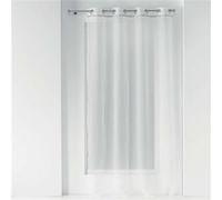 Panneau a oeillets 140 x 240 cm voile sable+bande fantaisie etincelle Blanc Douceur d'Intérieur Blanc G