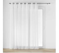 Douceur d'Intérieur Panneau à œillets Carlin Voile tissé 240 x 240 cm Naturel