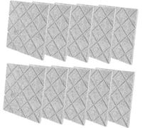 Panneau acoustique en coton insonorisant - Plaque desonore - suppression du bruit Accueil - Design autocollant - 30x30x0,9cm - Gris clair