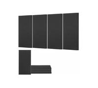 Panneau Acoustique Mural Autocollant, Lot de 4, Panneaux Insonorisants Muraux en Fibre de Verre 60x30x5 cm