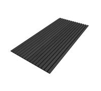 Panneau acoustique mural d'intérieur 60x120 cm en MDF sur feutre polyester, décor chêne noir, 0,72 m2 (SATAKUPANBOT612)