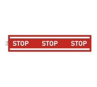 Panneau adhesif exacompta pvc antiderapant bande stop 100cm coloris rouge
