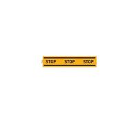 Panneau adhésif - STOP - 1m longueur - Jaune/noir - PVC - Signalétique