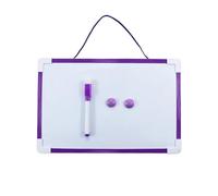 Panneau blanc suspendu, Tableau blanc mural effaçable à sec 2 faces multicolore for le bureau de dessin d'écriture(Purple)