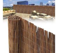 Panneau brise-vue en fibres naturelles, 180 x 500 cm, pour balcon et jardin