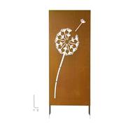 VEVOR Panneau Brise Vue Extérieur en Métal 60x158 cm Paravent Extérieur Décoratif Autoportant, Séparation d'Espaces pour Jardin Cour Terrasse, Écran d'Intimité, Panneau en Acier avec Piquets de Sol