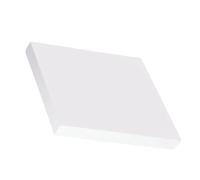 Panneau Carré PTFE Polytef, Feuille Blanche For Projets De Bricolage | feuille blanche solide, haute lubrification, usage bricolage(120*120*20MM)
