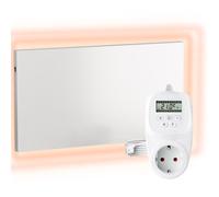 Panneau chauffant H900 Carbon Crystal 900 watts avec thermostat TH12 pour montage mural ou au plafond