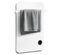 Panneau chauffant infrarouge ISOISL de 400W, connecté en Wi-Fi, pour salle de bain, avec porte-serviettes, minuterie, thermostat et télécommande, de couleur blanche