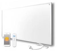 Panneau chauffant infrarouge - Radiateur mural électrique - Graphène - 850 W - Thermostat - Silencieux - Économe en énergie - Prise européenne