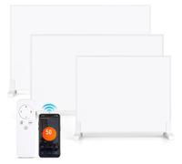 Panneau chauffant infrarouge Vigevee, 300 W, avec Wi-Fi, thermostat, fixation murale et pieds pour une installation au sol