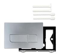 Panneau Commande WC pour geberit UP300 Économie d'Eau Panneau(Silver) | Pour modèles 01, 20, 30, 50, panneau complet, montage simple, design élégant noir