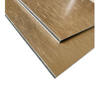Panneau Composite Aluminium Brossé Or Reversible Or clair Or foncé 3mm 200 x 500 mm