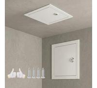 Panneau d'accès à trappe en métal robuste - Porte de grenier verrouillable sans clé pour murs en plaques de plâtre, options de tailles multiples (6 x 6 à 61 x 61 cm) - Couvercle de boîte à fusibles